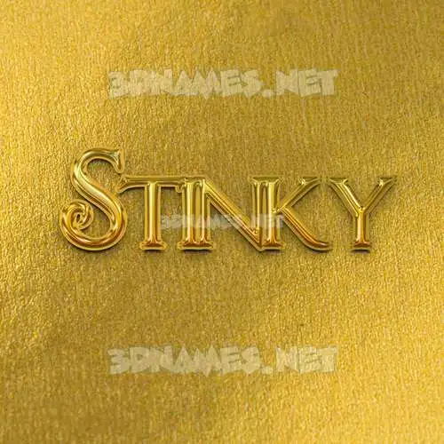 stinky in All Gold style - 3D name wallpaper stinky in All Gold style - 3D name wallpaper