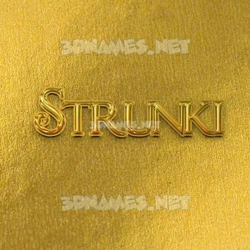 strunki in All Gold style - 3D name wallpaper strunki in All Gold style - 3D name wallpaper