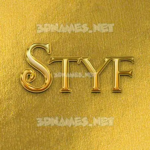 styf in All Gold style - 3D name wallpaper styf in All Gold style - 3D name wallpaper