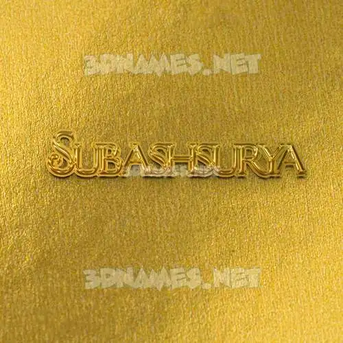subashsurya in All Gold style - 3D name wallpaper subashsurya in All Gold style - 3D name wallpaper