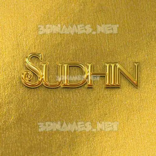 sudhin in All Gold style - 3D name wallpaper sudhin in All Gold style - 3D name wallpaper