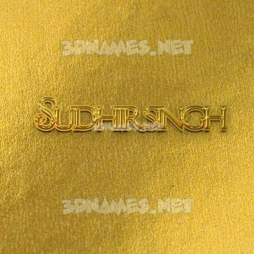 sudhirsingh in All Gold style - 3D name wallpaper