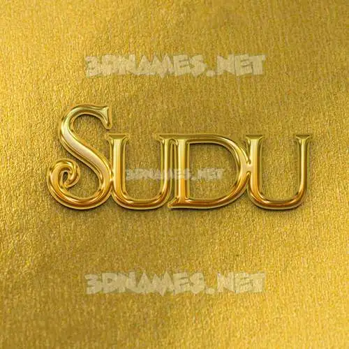 sudu in All Gold style - 3D name wallpaper sudu in All Gold style - 3D name wallpaper