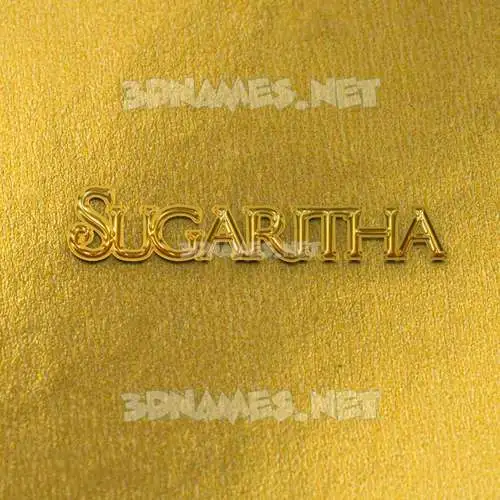 sugaritha in All Gold style - 3D name wallpaper sugaritha in All Gold style - 3D name wallpaper