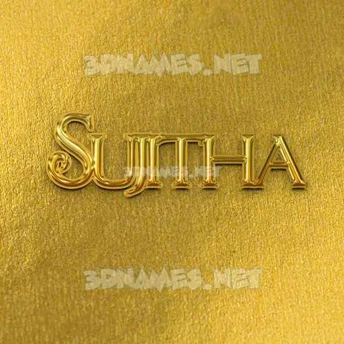 sujitha in All Gold style - 3D name wallpaper sujitha in All Gold style - 3D name wallpaper