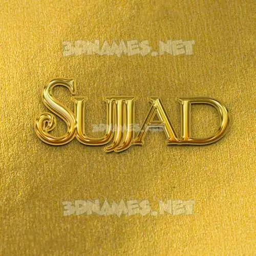 sujjad in All Gold style - 3D name wallpaper sujjad in All Gold style - 3D name wallpaper