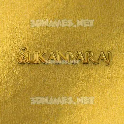 sukanyaraj in All Gold style - 3D name wallpaper