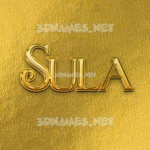 sula in All Gold style - 3D name wallpaper sula in All Gold style - 3D name wallpaper