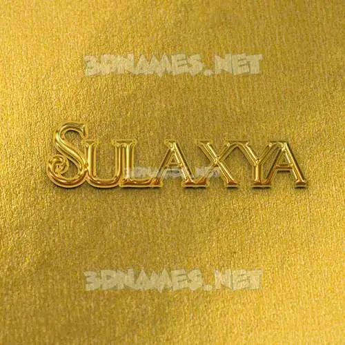 sulaxya in All Gold style - 3D name wallpaper sulaxya in All Gold style - 3D name wallpaper