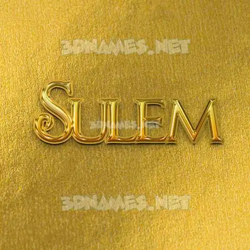 sulem in All Gold style - 3D name wallpaper sulem in All Gold style - 3D name wallpaper