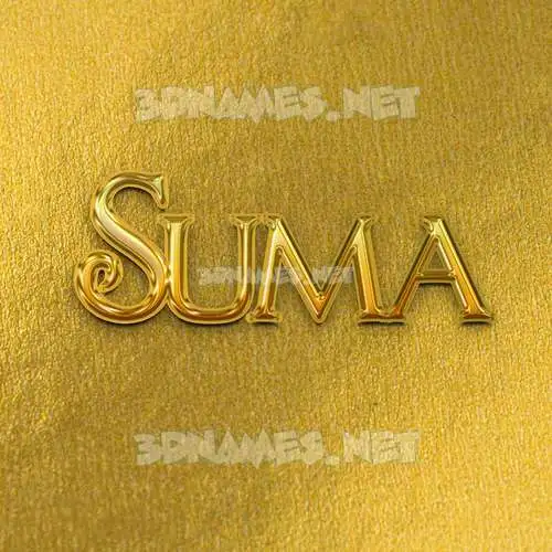 suma in All Gold style - 3D name wallpaper suma in All Gold style - 3D name wallpaper