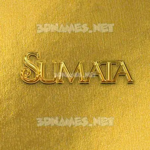 sumata in All Gold style - 3D name wallpaper sumata in All Gold style - 3D name wallpaper