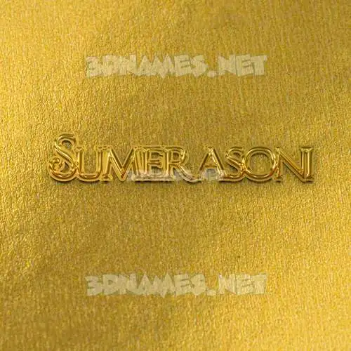 sumerasoni in All Gold style - 3D name wallpaper sumerasoni in All Gold style - 3D name wallpaper