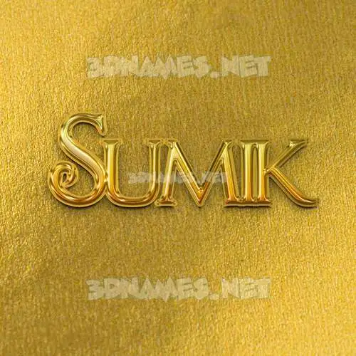 sumik in All Gold style - 3D name wallpaper sumik in All Gold style - 3D name wallpaper