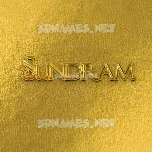 sundram in All Gold style - 3D name wallpaper sundram in All Gold style - 3D name wallpaper