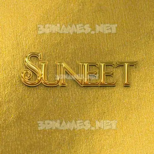 suneet in All Gold style - 3D name wallpaper suneet in All Gold style - 3D name wallpaper