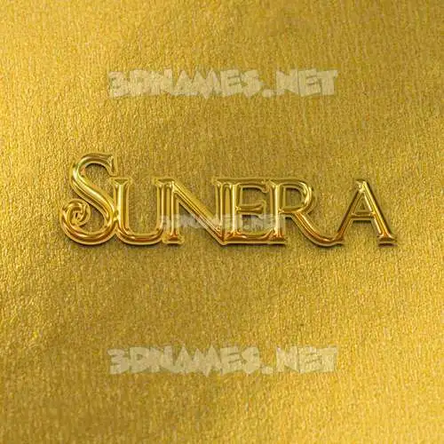 sunera in All Gold style - 3D name wallpaper sunera in All Gold style - 3D name wallpaper
