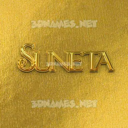 suneta in All Gold style - 3D name wallpaper suneta in All Gold style - 3D name wallpaper
