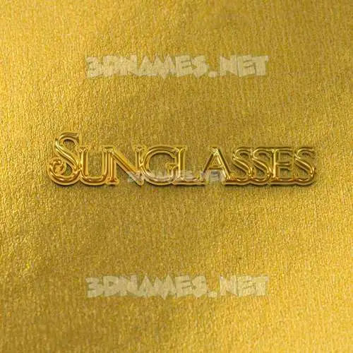 sunglasses in All Gold style - 3D name wallpaper sunglasses in All Gold style - 3D name wallpaper