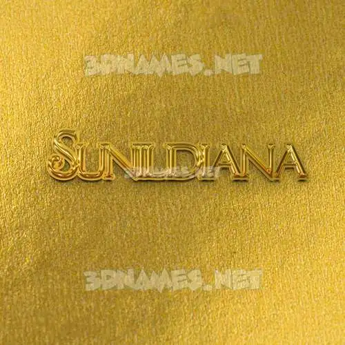 sunildiana in All Gold style - 3D name wallpaper sunildiana in All Gold style - 3D name wallpaper