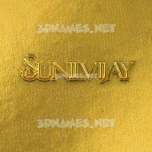 sunilvijay in All Gold style - 3D name wallpaper sunilvijay in All Gold style - 3D name wallpaper