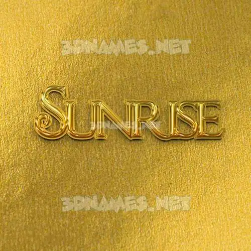sunrise in All Gold style - 3D name wallpaper sunrise in All Gold style - 3D name wallpaper