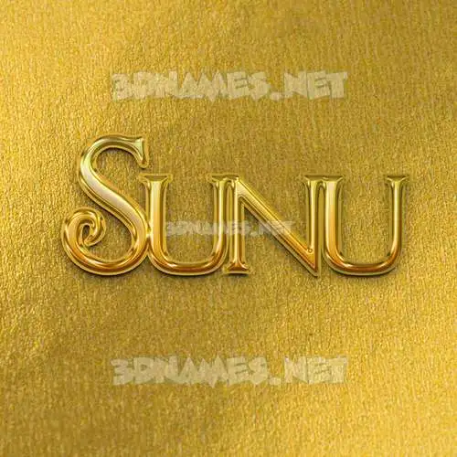 sunu in All Gold style - 3D name wallpaper sunu in All Gold style - 3D name wallpaper