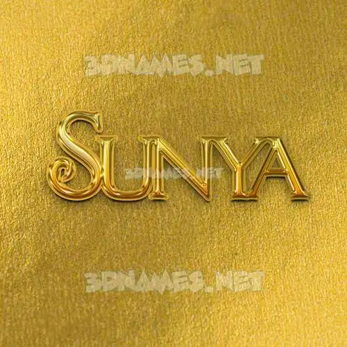 sunya in All Gold style - 3D name wallpaper sunya in All Gold style - 3D name wallpaper