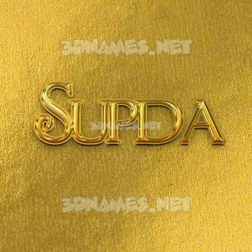 supda in All Gold style - 3D name wallpaper supda in All Gold style - 3D name wallpaper