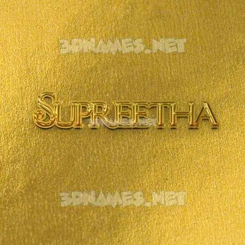 supreetha in All Gold style - 3D name wallpaper supreetha in All Gold style - 3D name wallpaper