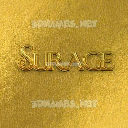 surage in All Gold style - 3D name wallpaper surage in All Gold style - 3D name wallpaper