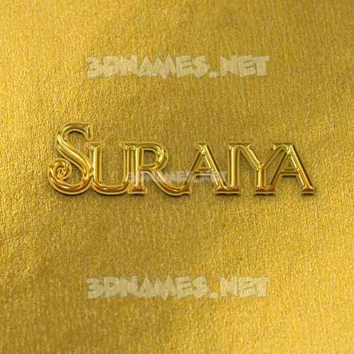 suraiya in All Gold style - 3D name wallpaper suraiya in All Gold style - 3D name wallpaper