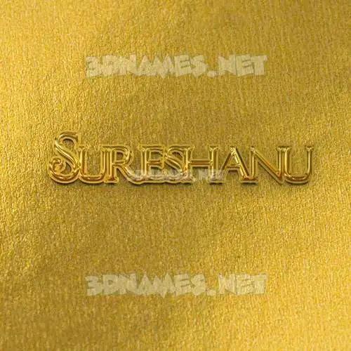 sureshanu in All Gold style - 3D name wallpaper sureshanu in All Gold style - 3D name wallpaper