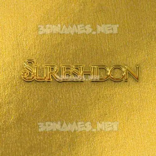 sureshdon in All Gold style - 3D name wallpaper sureshdon in All Gold style - 3D name wallpaper