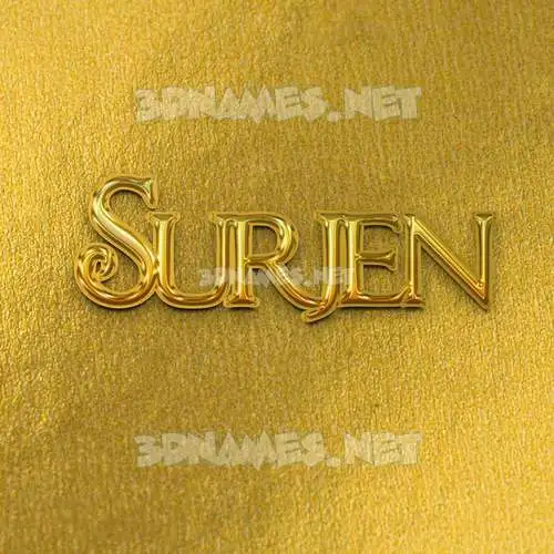 surjen in All Gold style - 3D name wallpaper surjen in All Gold style - 3D name wallpaper
