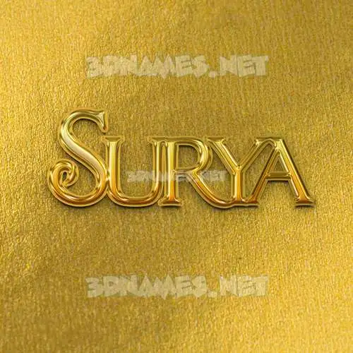 surya in All Gold style - 3D name wallpaper surya in All Gold style - 3D name wallpaper