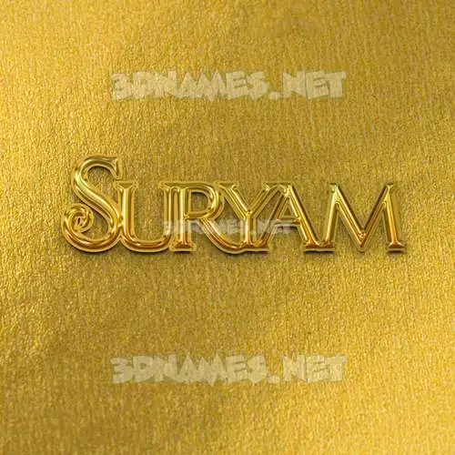 suryam in All Gold style - 3D name wallpaper suryam in All Gold style - 3D name wallpaper