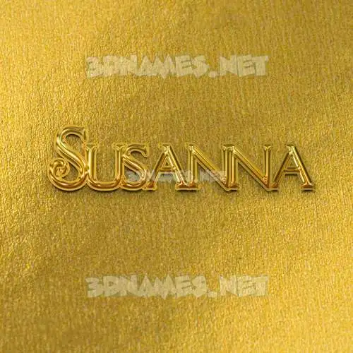 susanna in All Gold style - 3D name wallpaper susanna in All Gold style - 3D name wallpaper