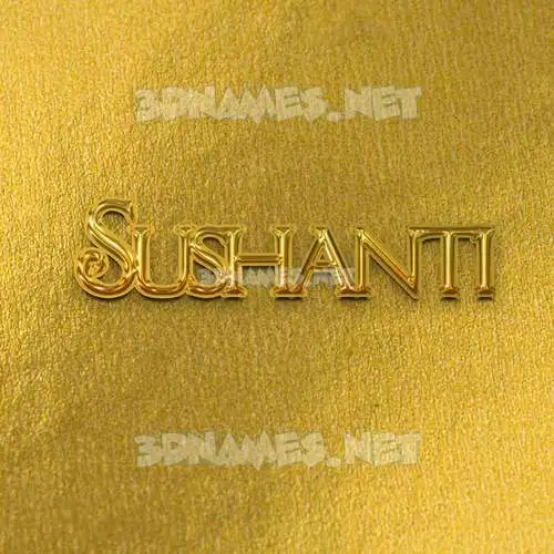 sushanti in All Gold style - 3D name wallpaper sushanti in All Gold style - 3D name wallpaper
