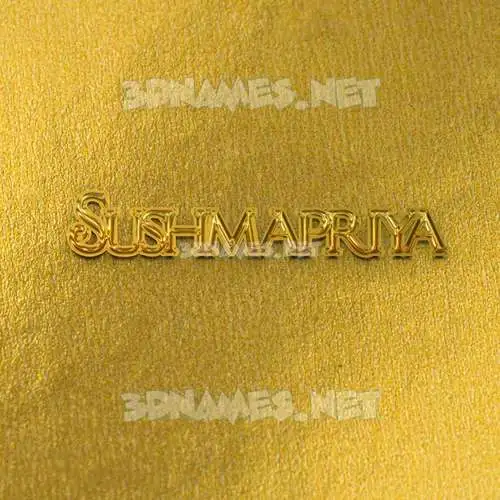 sushmapriya in All Gold style - 3D name wallpaper sushmapriya in All Gold style - 3D name wallpaper