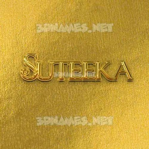 suteeka in All Gold style - 3D name wallpaper suteeka in All Gold style - 3D name wallpaper