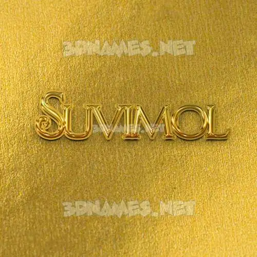 suvimol in All Gold style - 3D name wallpaper suvimol in All Gold style - 3D name wallpaper