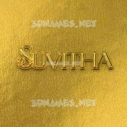 suvitha in All Gold style - 3D name wallpaper suvitha in All Gold style - 3D name wallpaper