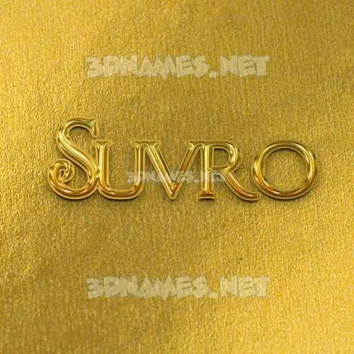 suvro in All Gold style - 3D name wallpaper suvro in All Gold style - 3D name wallpaper