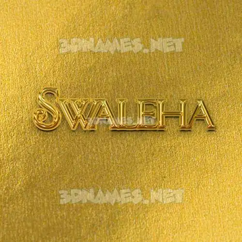 swaleha in All Gold style - 3D name wallpaper swaleha in All Gold style - 3D name wallpaper