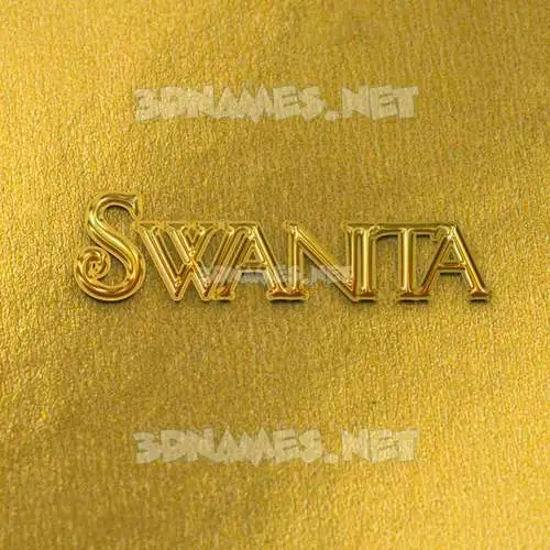 swanita in All Gold style - 3D name wallpaper swanita in All Gold style - 3D name wallpaper