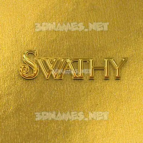 swathy in All Gold style - 3D name wallpaper swathy in All Gold style - 3D name wallpaper