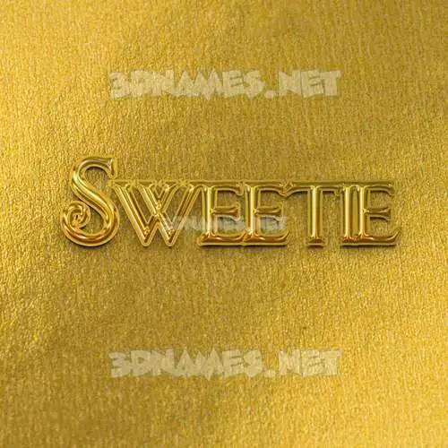 sweetie in All Gold style - 3D name wallpaper sweetie in All Gold style - 3D name wallpaper