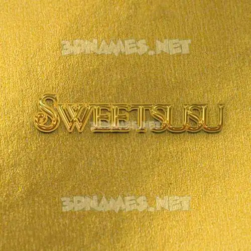 sweetsusu in All Gold style - 3D name wallpaper sweetsusu in All Gold style - 3D name wallpaper