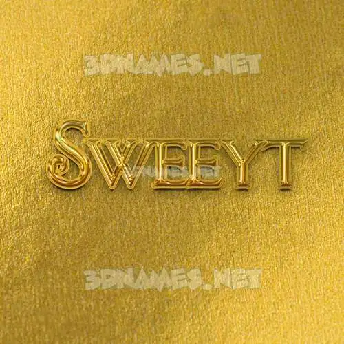 sweeyt in All Gold style - 3D name wallpaper sweeyt in All Gold style - 3D name wallpaper